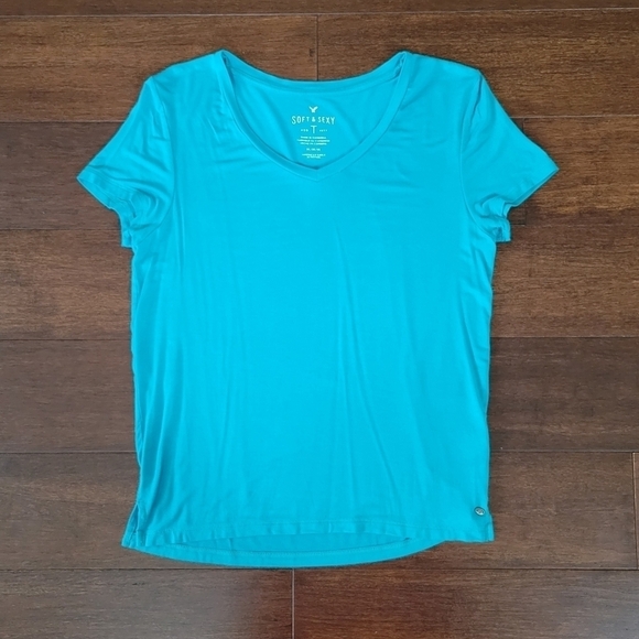 Set of 2 American Eagle Soft & Sexy Lounge Tops Short Sleeve T-Shirt & Tank S/M - Picture 2 of 11